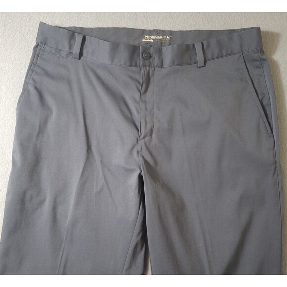 Nike Victory Golf Pants Mens 34x32 Gray Straight Leg Performance Dri Fit Chino - Picture 2 of 12